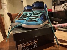 Scarpe da skate Osiris NYC 83 CLK blu/grigio/ciano da uomo taglia 11