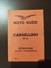 Moto Guzzi Cardellino 65_ Manuale Uso E Manutenzione_Edizione 1955_ Eccellente
