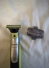 Philips OneBlade Rasoio Elettrico da Uomo - Verde Lime/Grigio + Regolatori