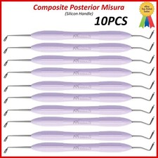 Strumento di riempimento composito dentale misura posteriore manico silicone restaurativo
