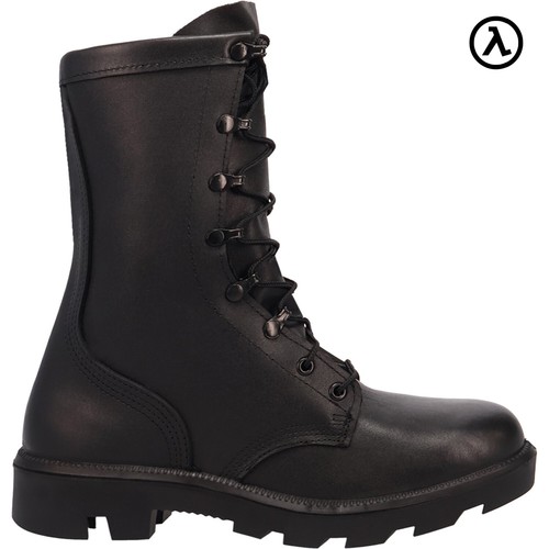 Mcrae black leather combat - mcrae,