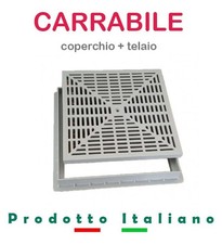 POZZETTO - CHIUSINO A GRIGLIA CARRABILE IN PLASTICA - RINFORZATO