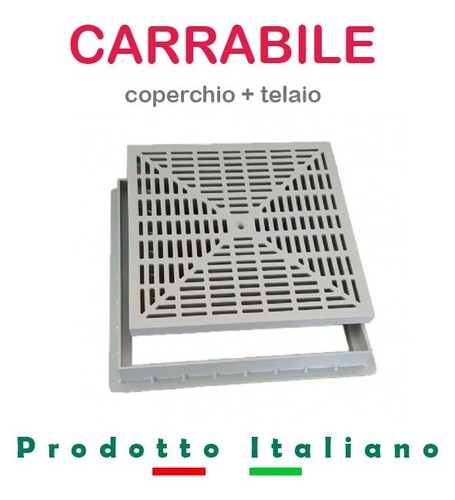 Pozzetto chiusino a griglia - pozzetto,