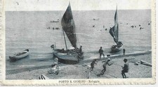 PORTO S. GIORGIO  SPIAGGIA CON BARCHE  1923