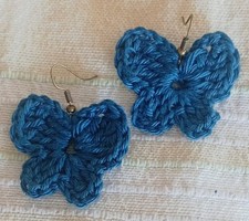 Uncinetto: Orecchini farfalla