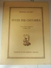 Studi per chitarra Dionisio Aguado Suvini Zerboni Spartiti Musica
