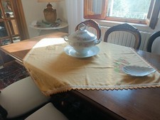 Tavolo da sala massello noce tamburato anni 70,zampe in noce, lung.194 larg.93,5