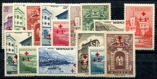 Monaco 1940 205 219 mnh - 205-219, **