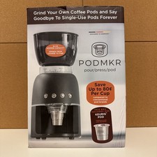 PODMKR Macinacaffè Elettrico e Cialde con Cialde Riutilizzabili Tazza K