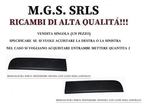 Modanatura porta posteriore - porta,