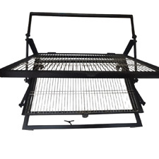 Griglia Party girevole ribaltabile per barbecue in tondino di acciaio 60 x 40 cm