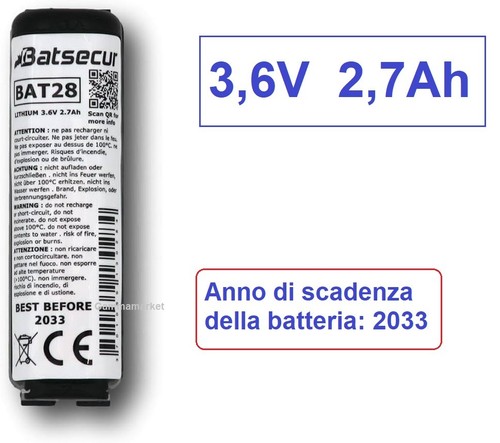 Batteria litio bat28 batli28 - batteria,