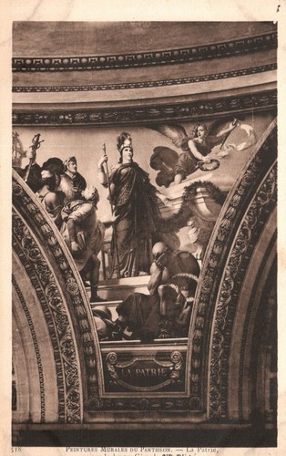 Peintures murales pantheon - peintures,