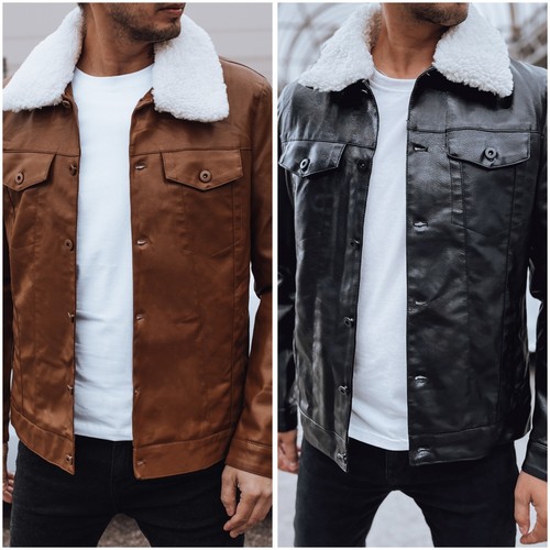 Giacca ecopelle uomo - in,