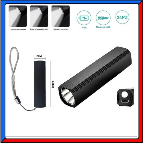 Mini torcia tattica con - con, luce