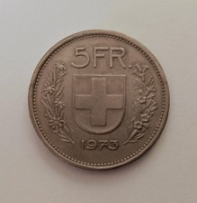 Moneta Svizzera 5 Franchi 1973