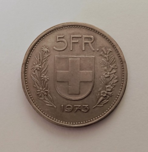 Moneta svizzera franchi 1973 - franchi,