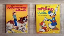 Lotto 2 un piccolo libro d'argento Paperino grosso cane città Mondadori 1984