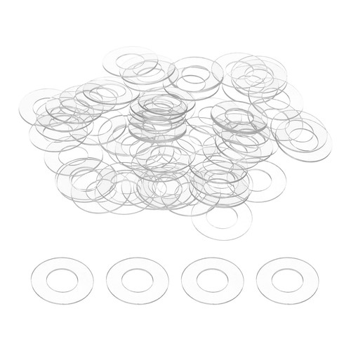 80pcs rondelle pvc trasparenti - pvc,