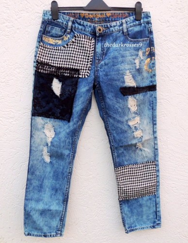 Jeans desigual patchwork denim - jeans,