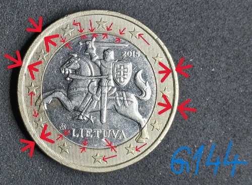 Lituania moneta euro - lituania,moneta, 1