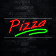 Insegna al neon led pizza 30"L x 12"H #30609