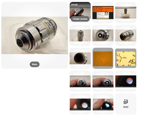 Obiettivo microscopio olympus - microscopio,