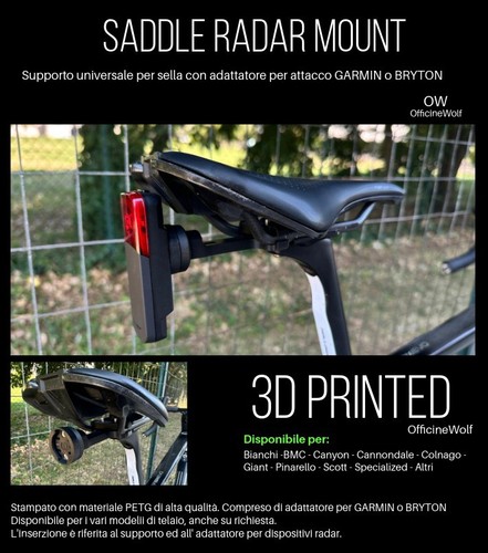 Supporto sella garmin - sella,
