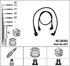 Kit tubi accensione NGK nero