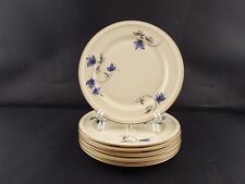 PREZIOSO SERVIZIO 6 PIATTI DESSERT PORCELLANA ROSENTHAL WINIFRED FIORI BLU