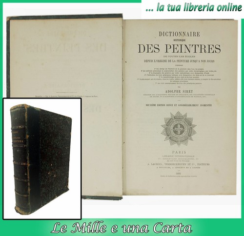 Libro antico arte dizionario - libro,