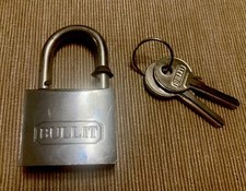 LUCCHETTO IN ACCIAIO TEMPRATO CORAZZATO ANTISCASSO BULLIT