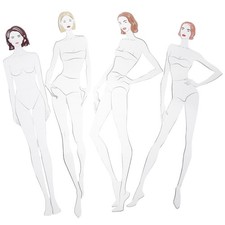 Set 4 pezzi righello modello