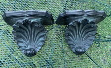 Mensola da parete vintage italiana Venere Verdigris grotta conchiglia Pompei classica