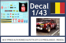 80 5 DECAL 1/43 RALLY YPRES 1980 5 ALFA ROMEO GTV PREGLIASCO REISOLI