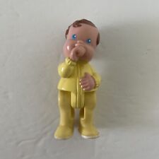 Fisher Price Loving Family anni 90 bambino succhia pollice giallo pigiama occhi azzurri