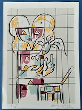 Ibrahim Kodra, Litografia