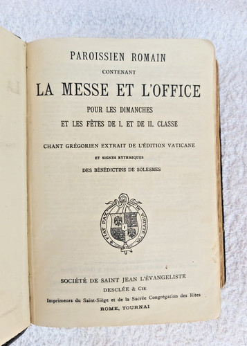 Liber usualis paroissien - liber,