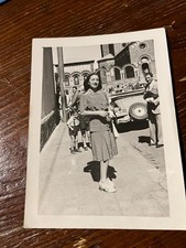 Foto auto non identificata convertibile 1947 Asmara epoca fotografia