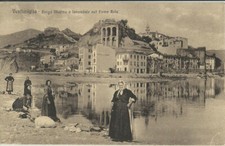 VENTIMIGLIA - Borgo Marina e lavandaie nel fiume Roja-animata --var325