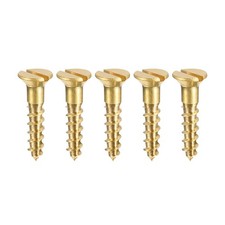 Legno Viti M2.5 x 12mm Intaglio Piatto Testa Ottone Autofilettante Vite 100 pz
