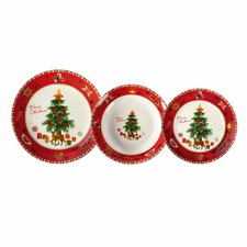 SET 18 PEZZI PIATTI NATALE