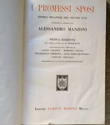 Promessi sposi manzoni - i,