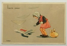 1943 Seconda Guerra Mondiale Italia Cartolina Buon Anno Capodanno Italiano 5° Armata Arturo Bonfanti