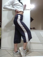 pantaloni corti culotte donna bande laterali ragazza 11 12 xs piazza italia