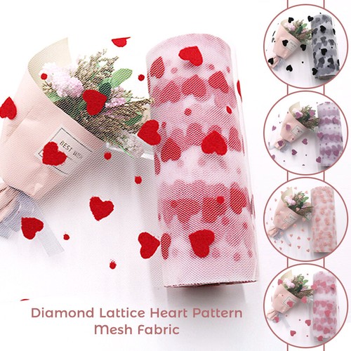 Cuore organza tulle rotoli