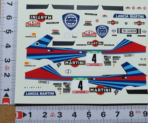 Decals lancia delta hf - 1/43,