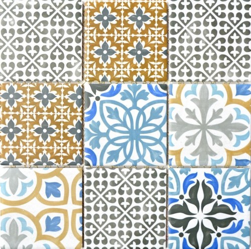 Piastrelle mosaico campagna - piastrelle,