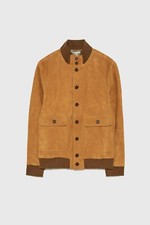 Bomber uomo scamosciato