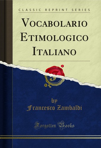 Vocabolario etimologico - vocabolario,